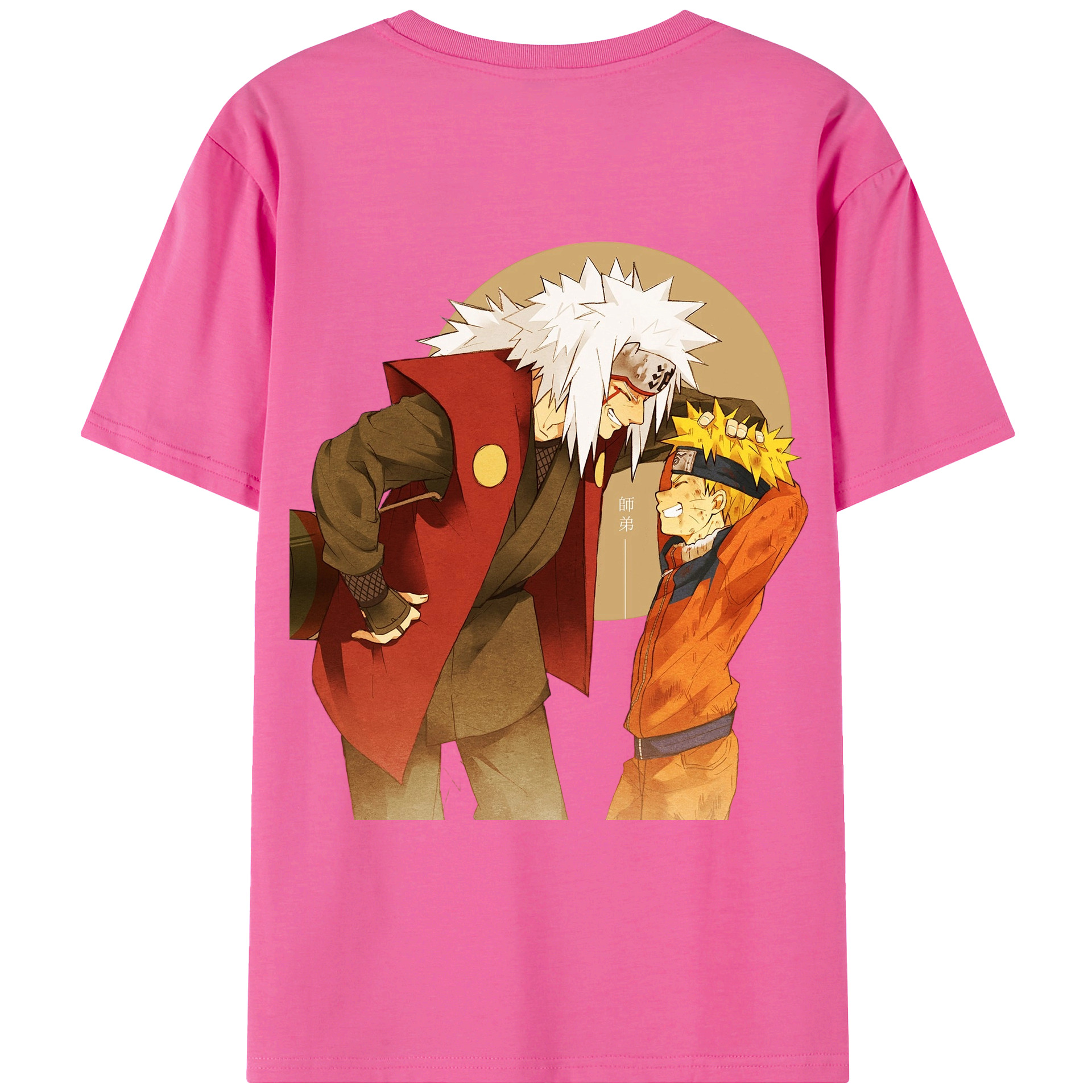 （画像用） NARUTO -ナルト- 自来也（じらいや） Jiraiya レディース半袖Tシャツ(バックプリント)